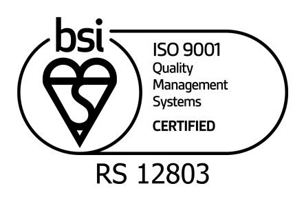 BSI ISO 9001 certificate PRF RS 12803